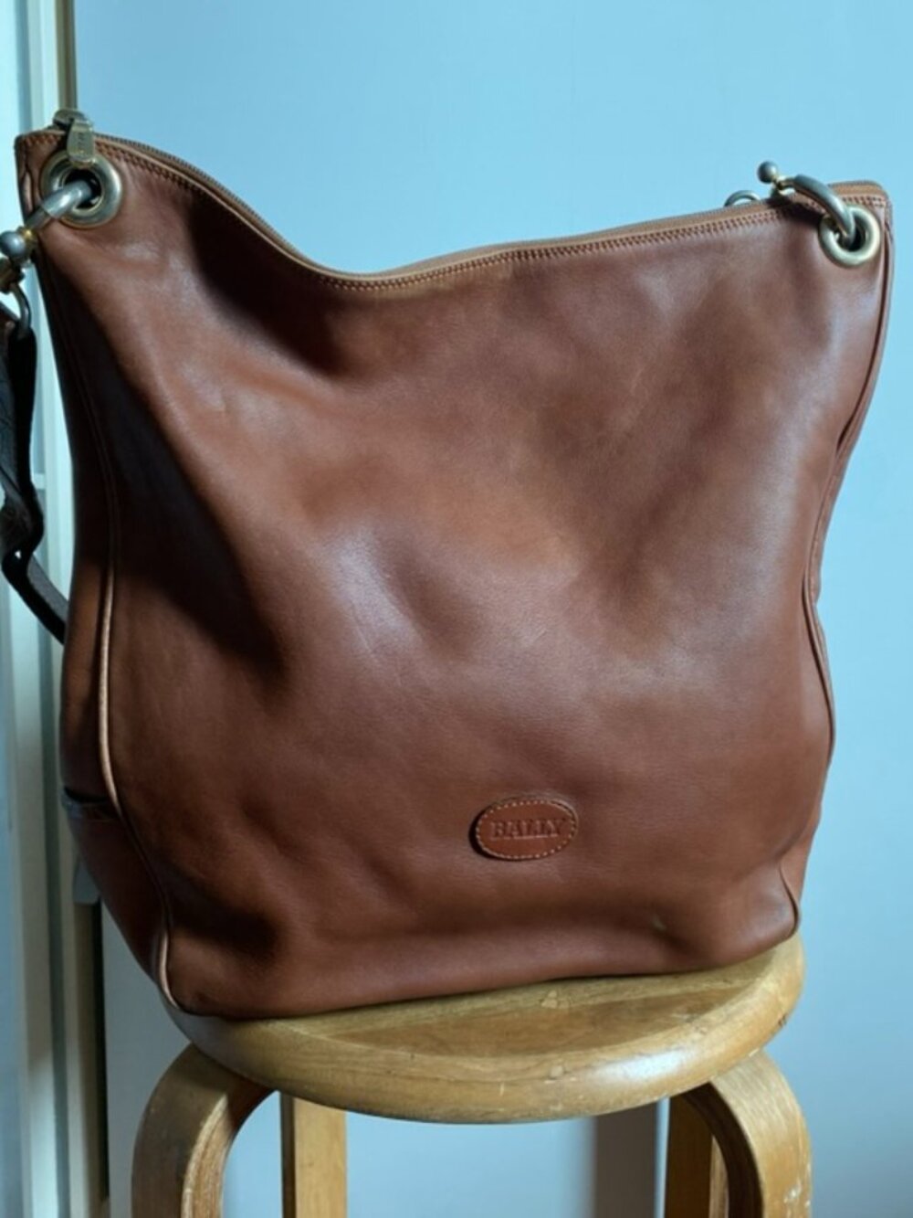 Vintage BALLY Brown Leather Tote